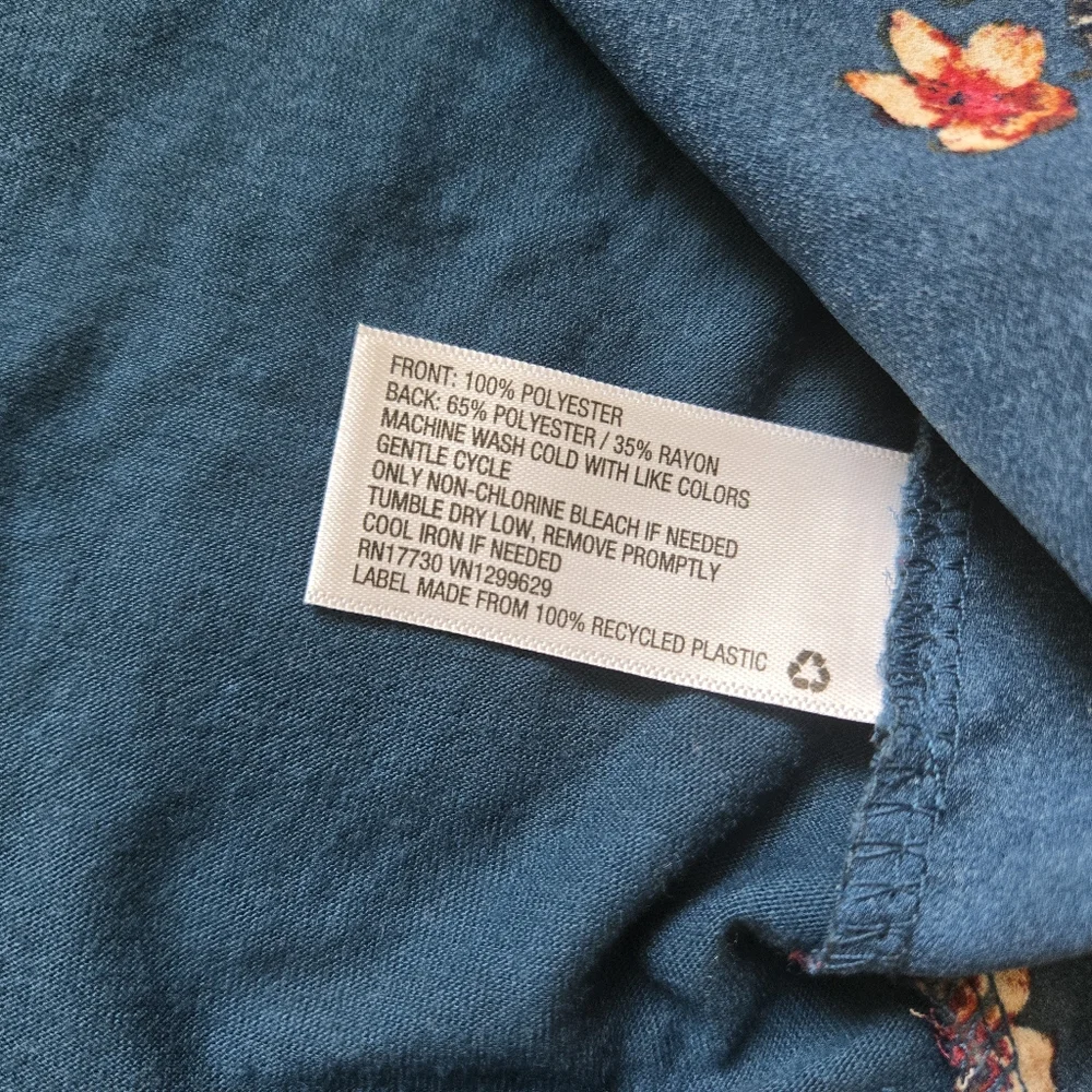 BOGO Xhilaration Floral Print Short Sleeve Top Size S - Picture 6 of 7